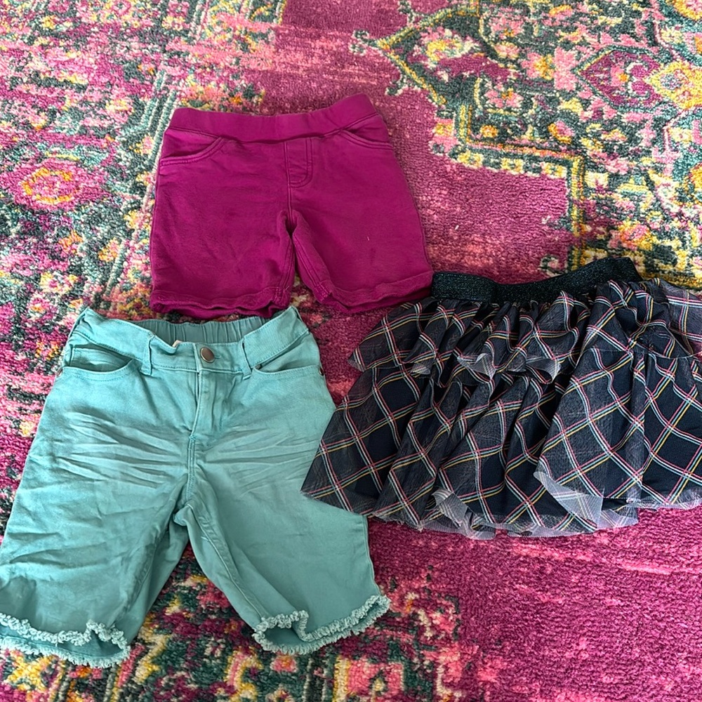 Three summer shorts and skort